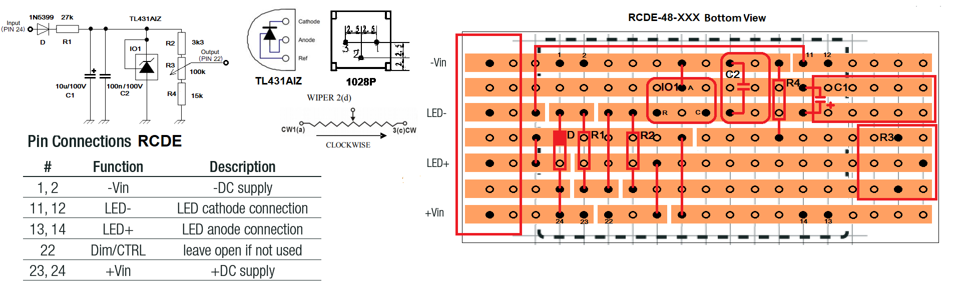 LED predradnik s RCDE